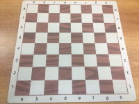 Доска шахматная виниловая 51 см. под дерево (ПРЕМИУМ). арт. WG-QP56W